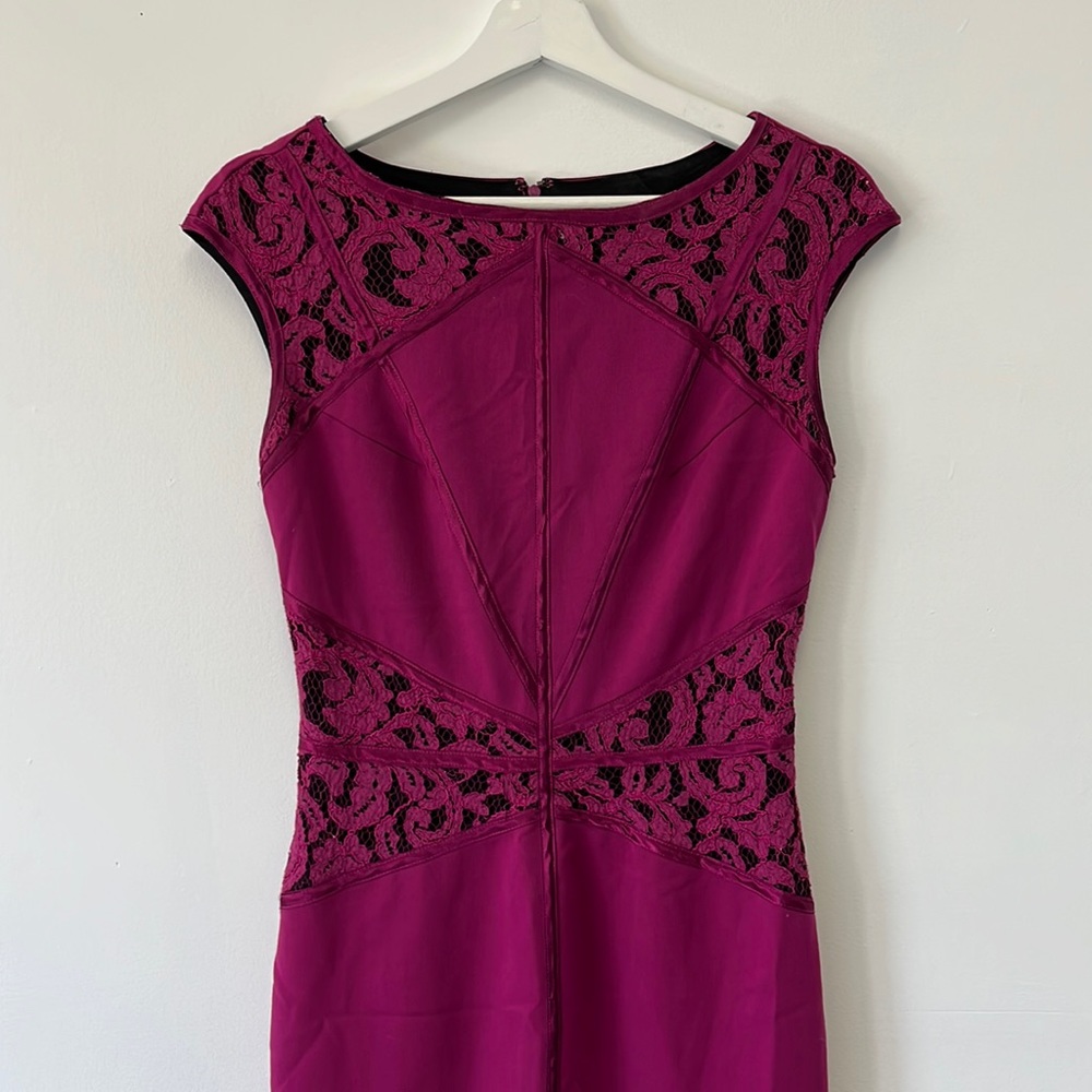 Venus Evening Dress Raspberry - Size 4 - Picture 2 of 6